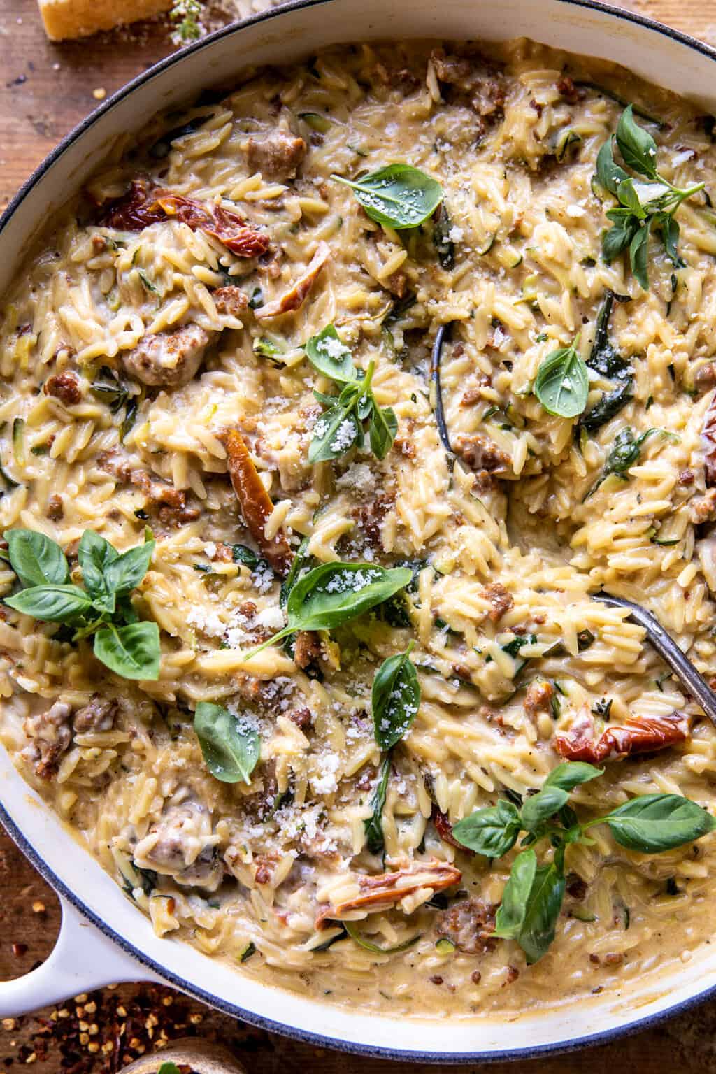 One-Pot Creamy Tomato Orzo